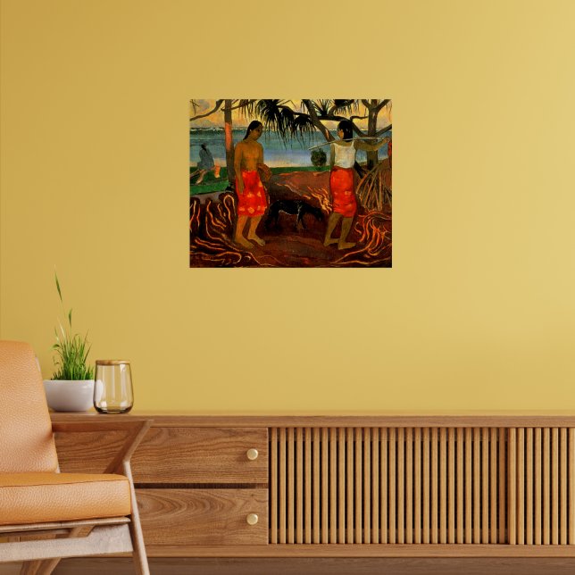 Affiche Gauguin - Sous l'arbre de pandanus (Salon 2)