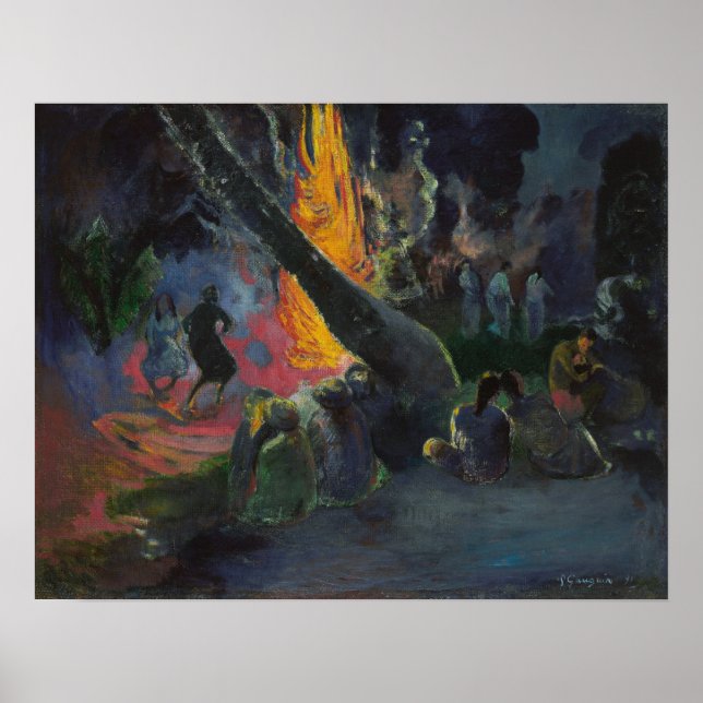 Affiche Gauguin - Upa Upa (The Fire Dance) 1891 (Devant)