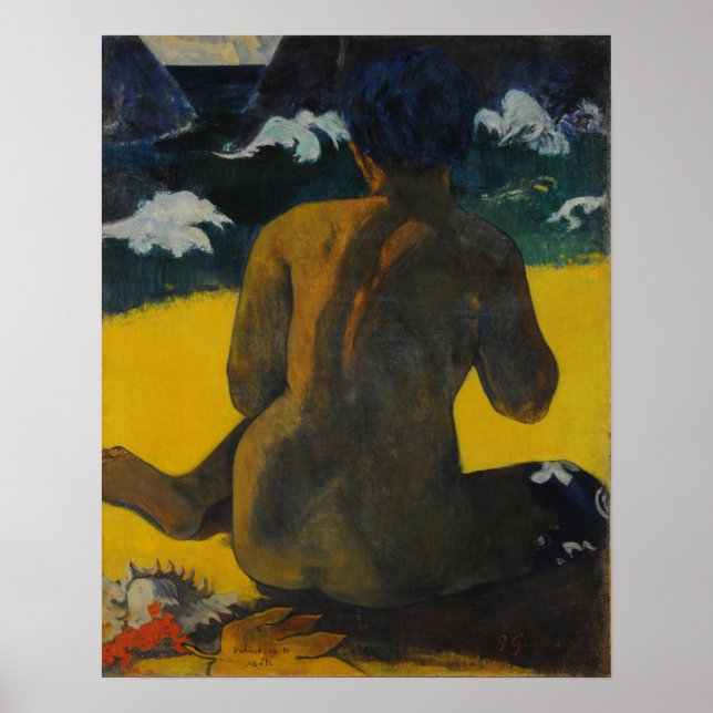 Affiche Gauguin - Vahine No Te Miti (Femme Au Bord De La M (Devant)