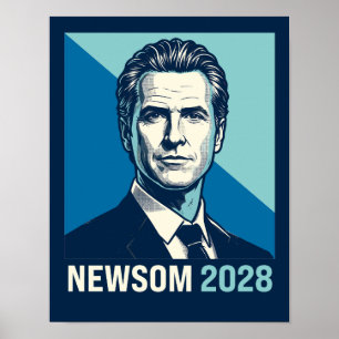 Affiche Gavin Newsom 2028