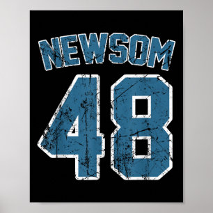 Affiche Gavin Newsom 2028 Pour La Campagne Électorale Prés