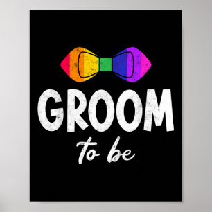 Affiche Gay Lesbian Bachelor Party Groom To Be Tee Lgbt St