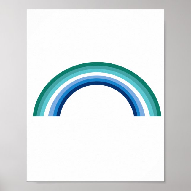 Affiche Gay Masculin Arc-en-ciel Azur (Devant)