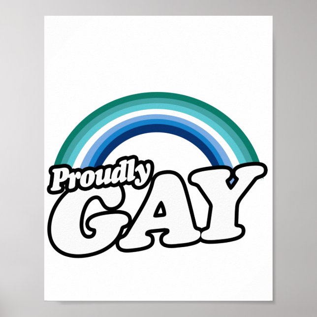 Affiche Gay masculin et fier (Devant)