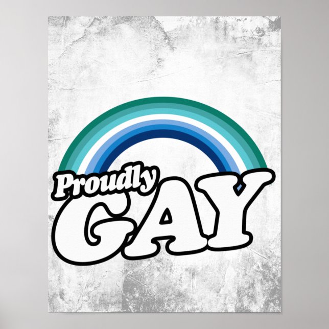 Affiche Gay masculin et fier (Devant)