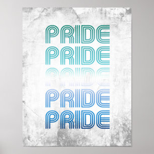 Affiche Gay masculin Rétro Fierté Fierté