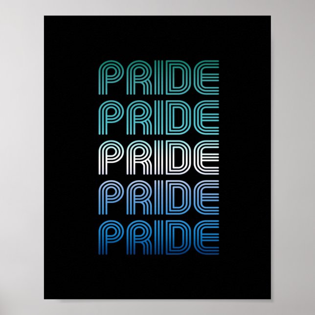 Affiche Gay masculin Rétro Fierté Fierté (Devant)
