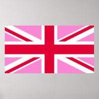 GAY PRIDE britannique (Union Jack rose) (Drapeau b