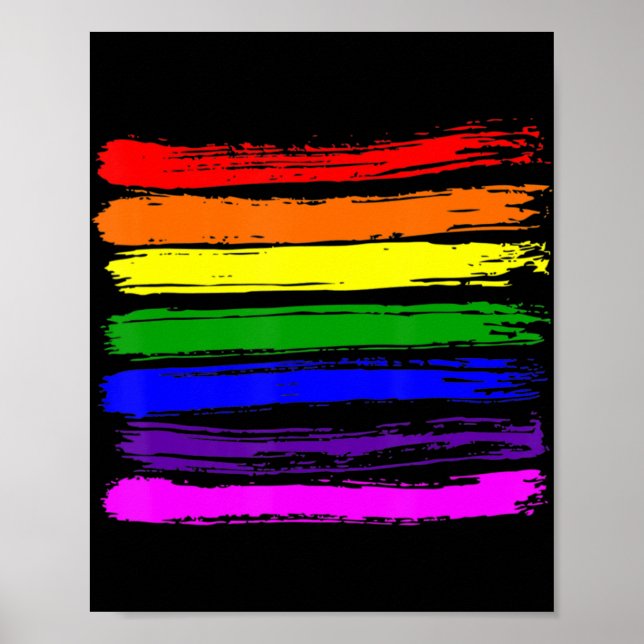 Affiche GAY PRIDE du drapeau Gay pride LGBT 2022 (Devant)