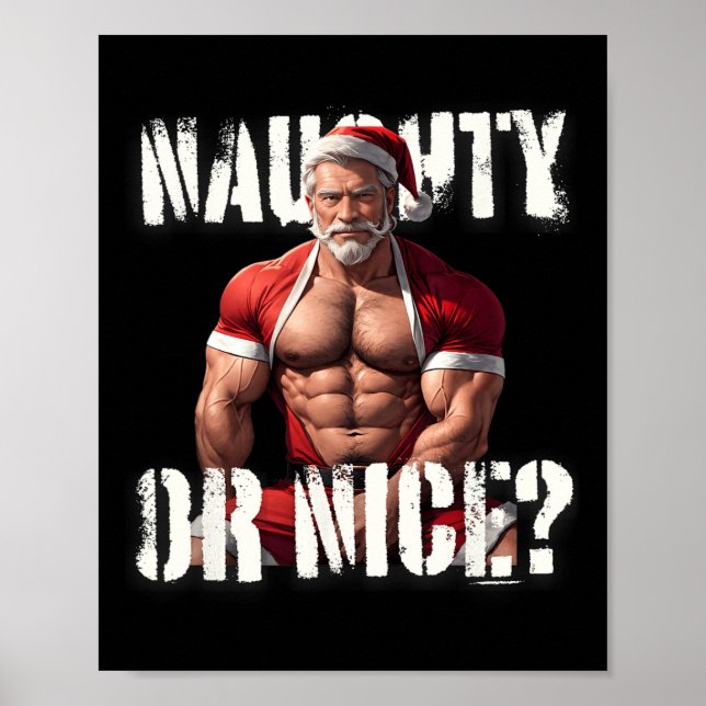 Affiche Gay Xmas Musee Papa Bear Nice Père Noël Pride Lgbt (Devant)