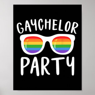 Affiche Gaychelor Party Lgbtq Gay Lesbian Pride Bachelor E