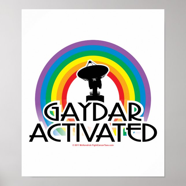 Affiche Gaydar activé (Devant)