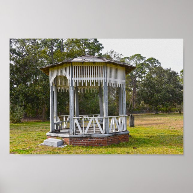 Affiche Gazebo dans le cimetière Saint-Joseph, Floride (Devant)