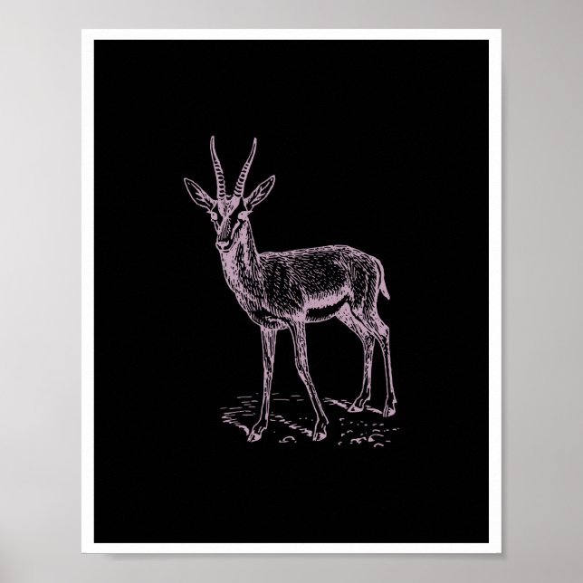 Affiche Gazelle Deer (Devant)