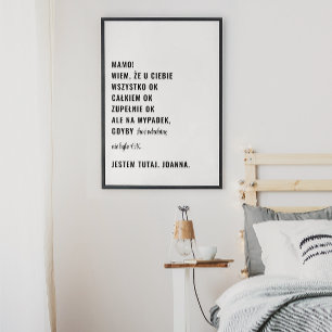 Affiche Gdyby Nie Było OK Jestem Tutaj Polonais Custamisab