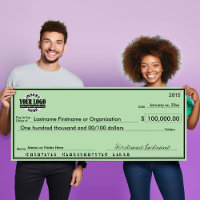 Géant Blank Check pour Sweetstakes & Awards
