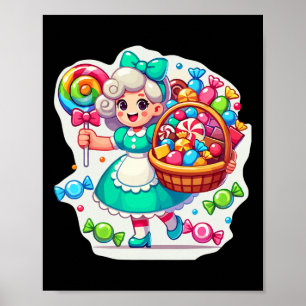Affiche Géant Candy Land Jeu Crew Candy Land Costumes Adu