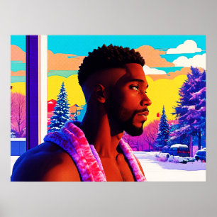 Affiche Géant Musclé Des Vacances D'hiver 2501