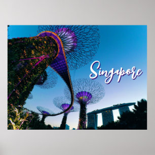 Affiche Géants Luminescents — Bosquet de Supertrees au Cré