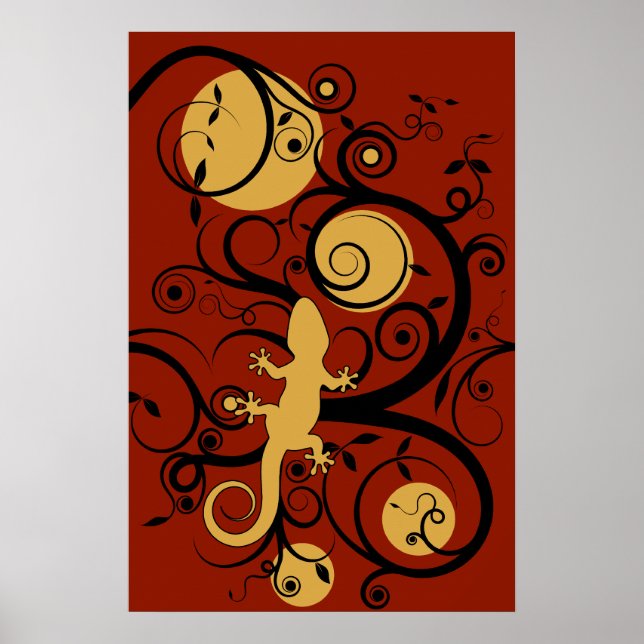 Affiche Gecko Flourish (Devant)