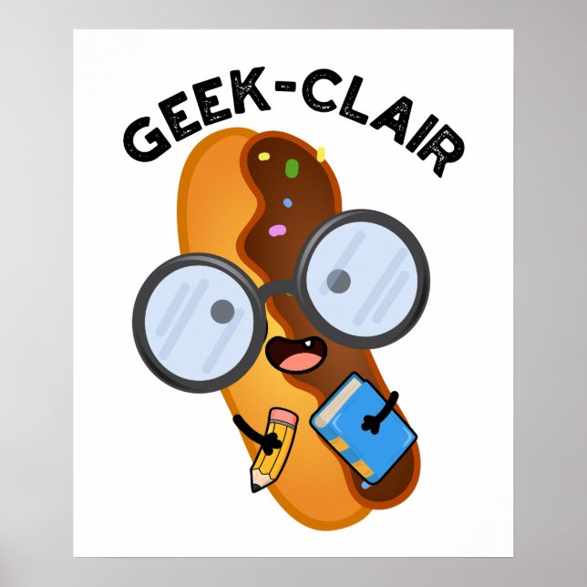 Affiche Geek-clair Éclair drôle Pun  (Devant)
