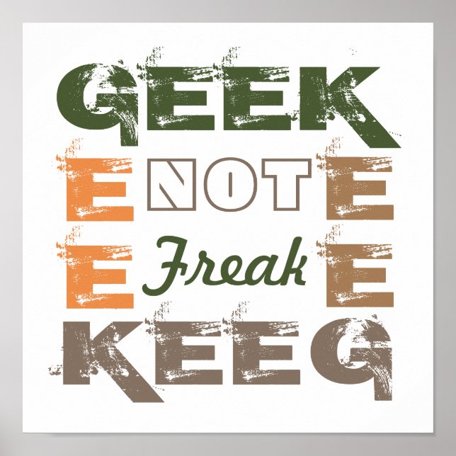 Affiche Geek pas Freak (Devant)