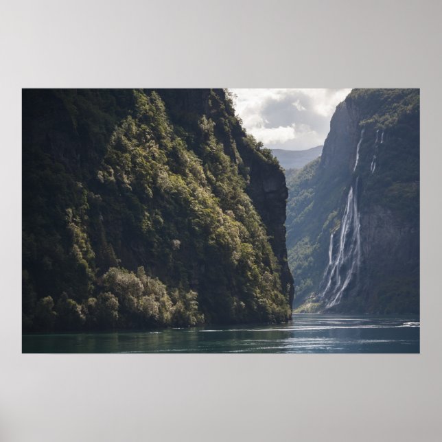 Affiche Geiranger Fjord Norvège (Devant)