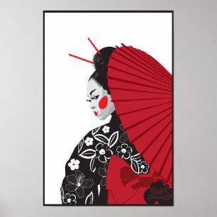 Affiche Geisha