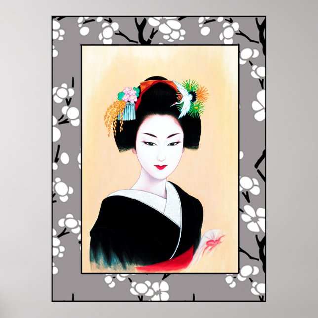 Affiche Geisha Girl Blossom (Devant)