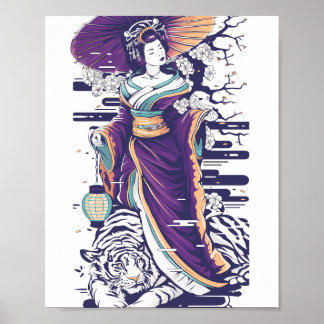 Affiche Geisha tiger shogun’s Geisha 86014