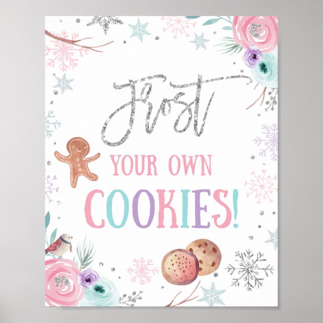 Affiche Gelez vos propres cookies Anniversaire Fille de l' (Devant)