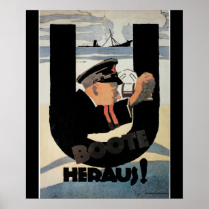 affiche gemany d'U Boote Heraus_Propaganda