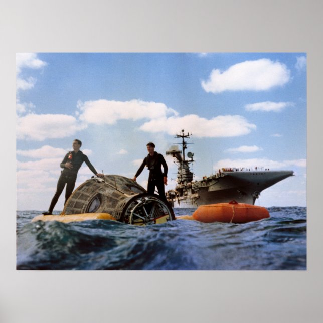 Affiche Gemini 6A Splashdown & Recovery (Devant)