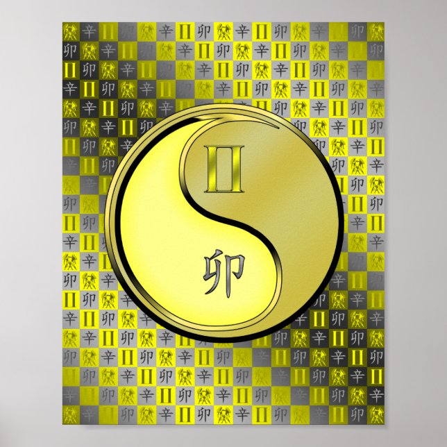 Affiche Gemini et lapin de métal (Devant)