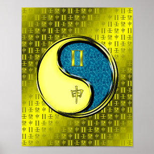 Affiche Gemini et singe de l'eau