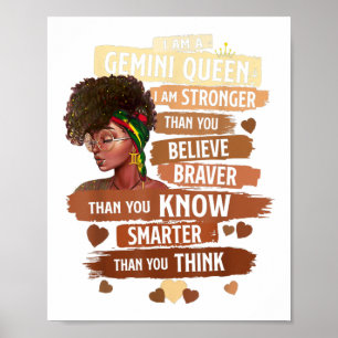 Affiche Gemini Queen Sweet As Candy Anniversaire Cadeau Po