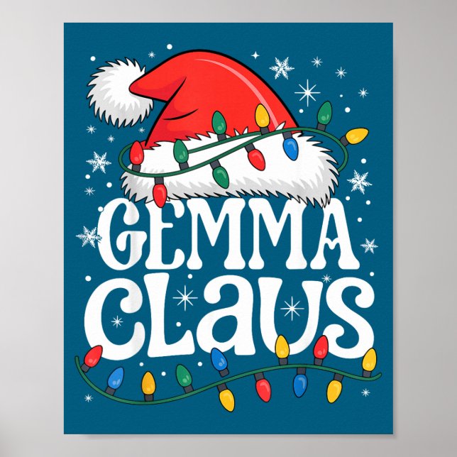 Affiche Gemma Claus Funny Xmas Christmas Grandma Holiday S (Devant)