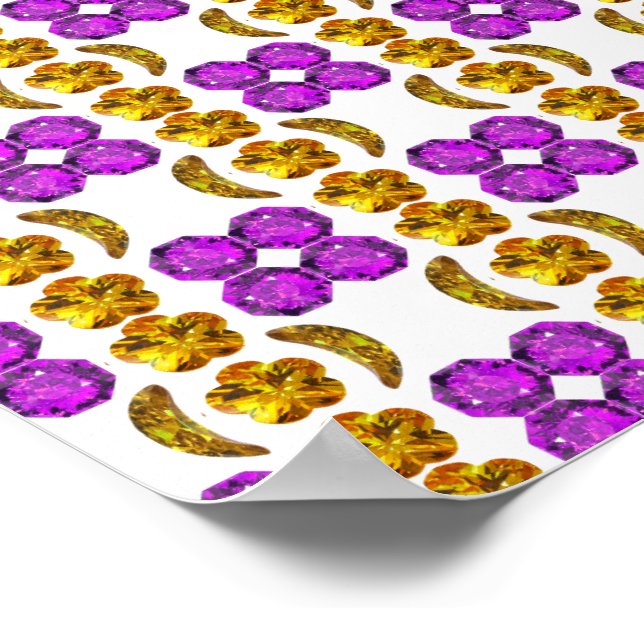Affiche Gemstone Art Purple Orange (Coin)