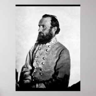Affiche Gen. "Stonewall" Jackson, image de guerre
