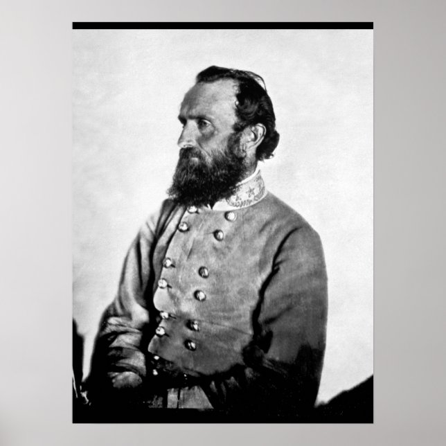 Affiche Gen. "Stonewall" Jackson, image de guerre (Devant)