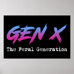 Affiche Gen X - Génération Feral