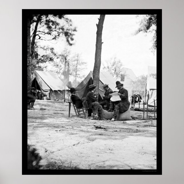 Affiche General Ambrose E. Burnside and Matthew Brady 1863 (Devant)