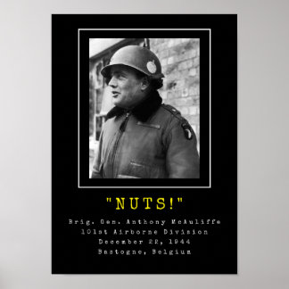 Affiche Général Anthony McAuliffe - NUTS
