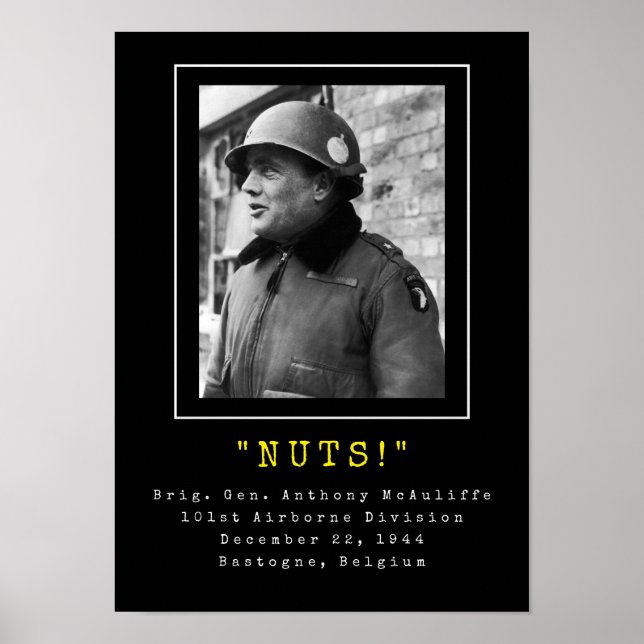 Affiche Général Anthony McAuliffe - NUTS (Devant)