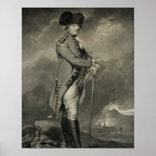 Affiche Général Cornwallis (1738-1805) gravé par John Jo