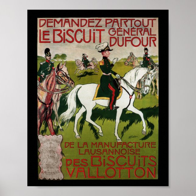 Affiche General Dufour Flour le Biscuit 1899 (Devant)