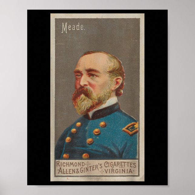 Affiche Général George Meade Portrait (1888) (Devant)
