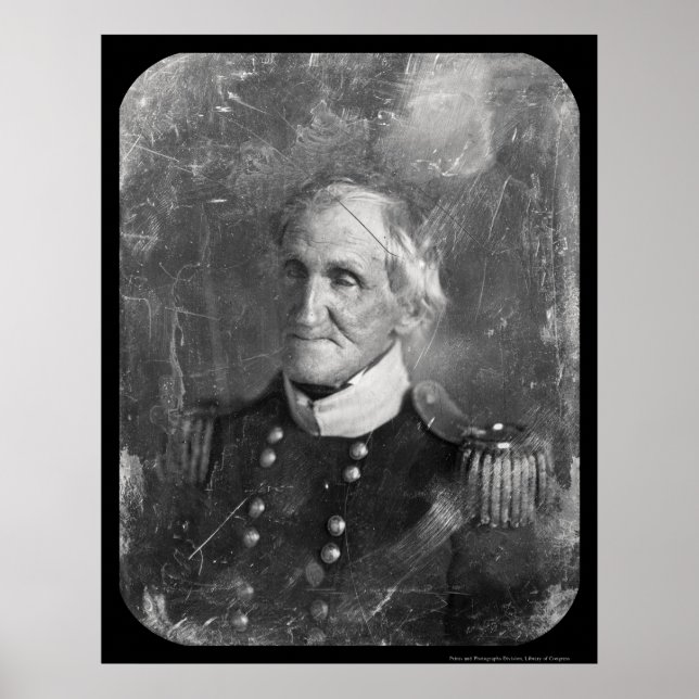 Affiche Général Hugh Brady Daguerreotype 1845 (Devant)