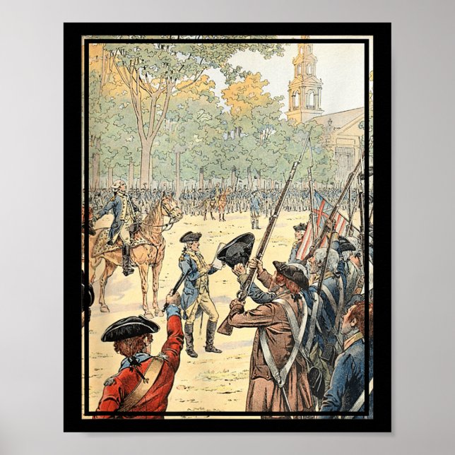 Affiche Général Washington Commandant l'armée continentale (Devant)