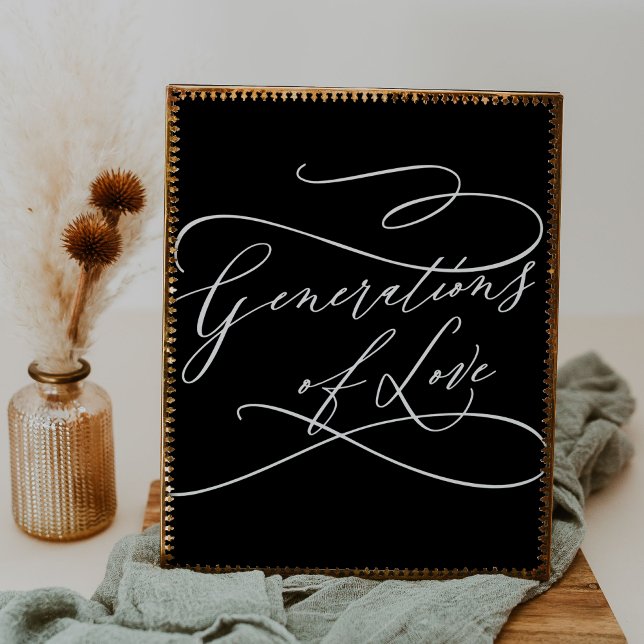 Affiche Génération romantique noire foncée de l'amour (Créateur téléchargé)